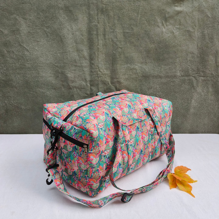 Travel Bag Cum BackPack Multi Color Flower Print