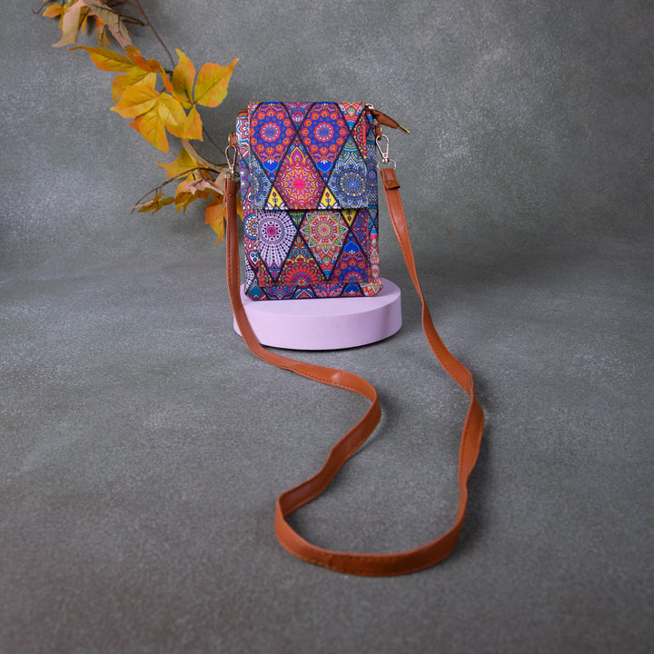 Water-Ressistant Mobile Slings Multi-Colour Diamond Design.