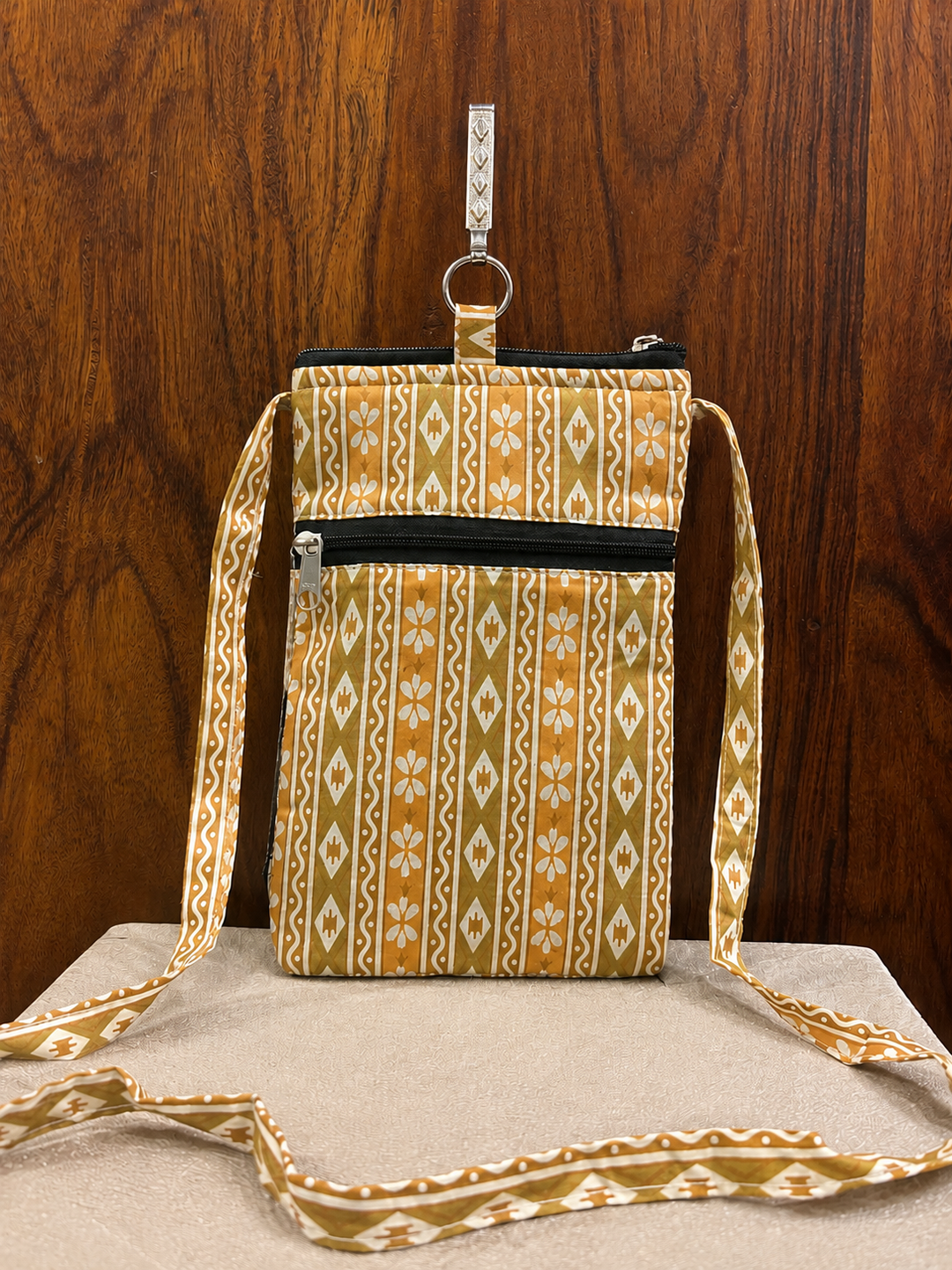 Mobile Sling -bandhan rangoli print (With Saree Clip) (Copy)