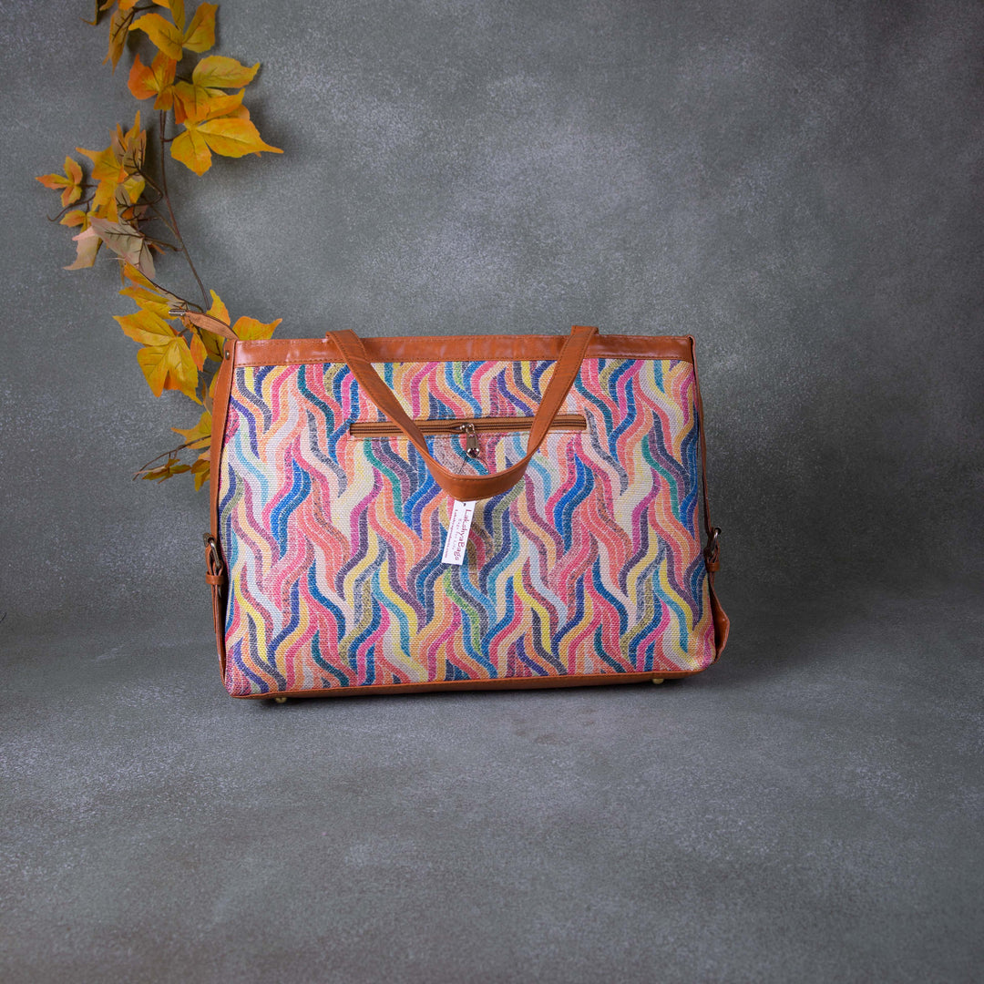 XL laptop Totes Multi Colour With Zig Zag Design