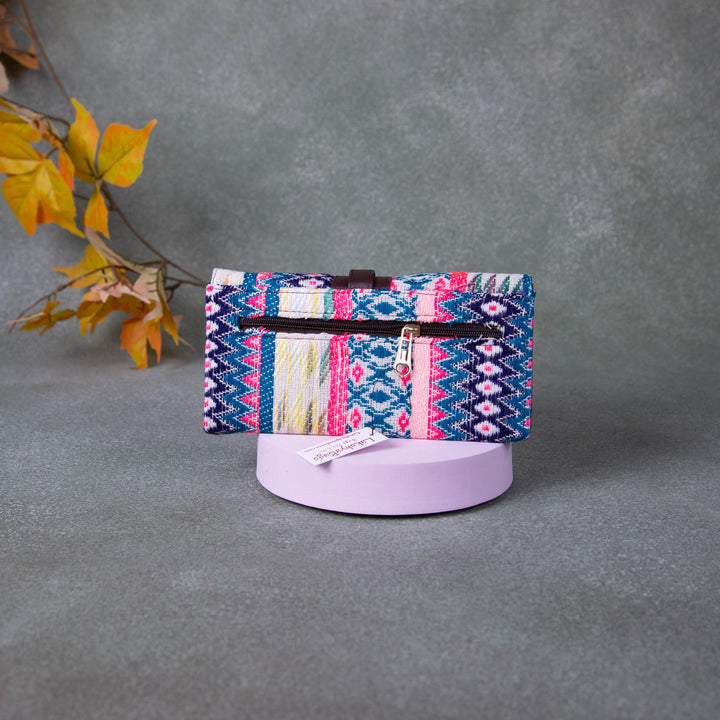 Handmade Wallets - Classic Blue with Pink Colour