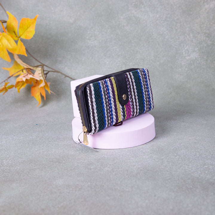 Handmade Wallets - Classic Multi-colour zig zag Design