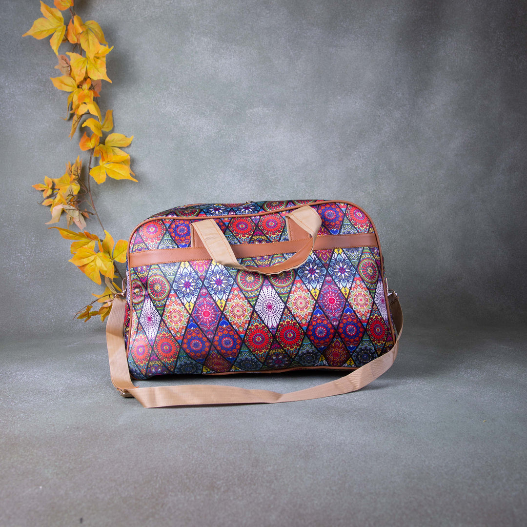 Two Dayer bags Multi-Colour with Diamond Design.