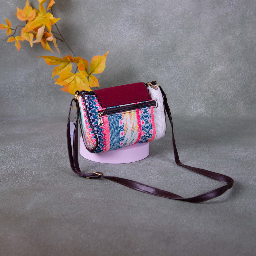 Easy Slings Pink with Blue With Maroon Colour  - Boho (Double partition)