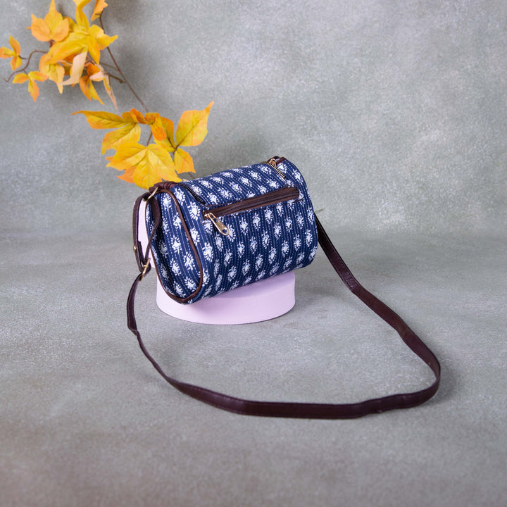 Easy Sling Blue with White Small Flower Design