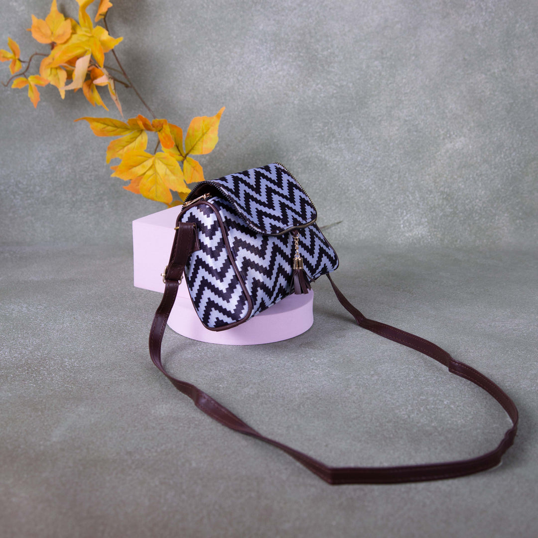 Easy Sling Blue Colour with zig zag Design