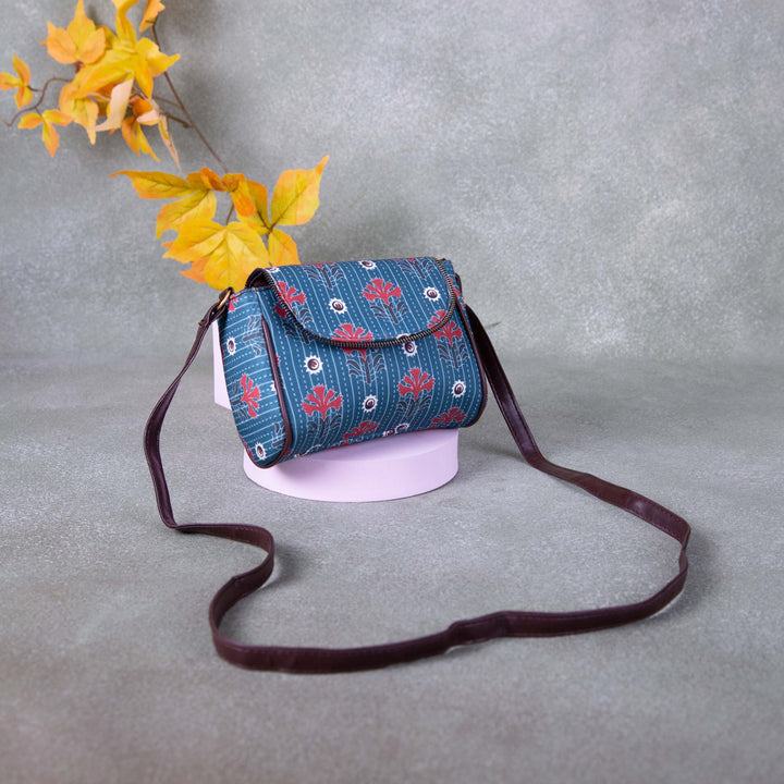 Easy Sling Blue with Red Flower Design