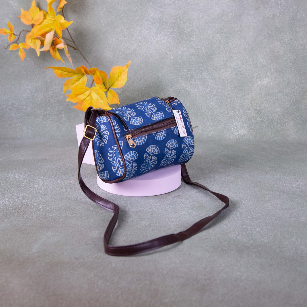 Easy Sling Blue with White Flower Design