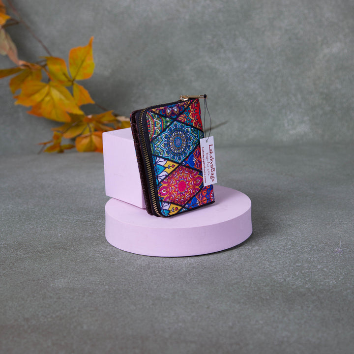 Handmade Wallets - Mini Multi-Colour Big Diamond Design