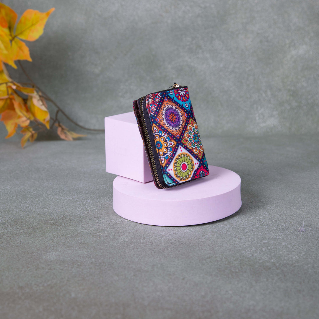 Coloured Small Wallet Handmade Wallets - Mini Multi-Colour Flower Design. – lakshya bags