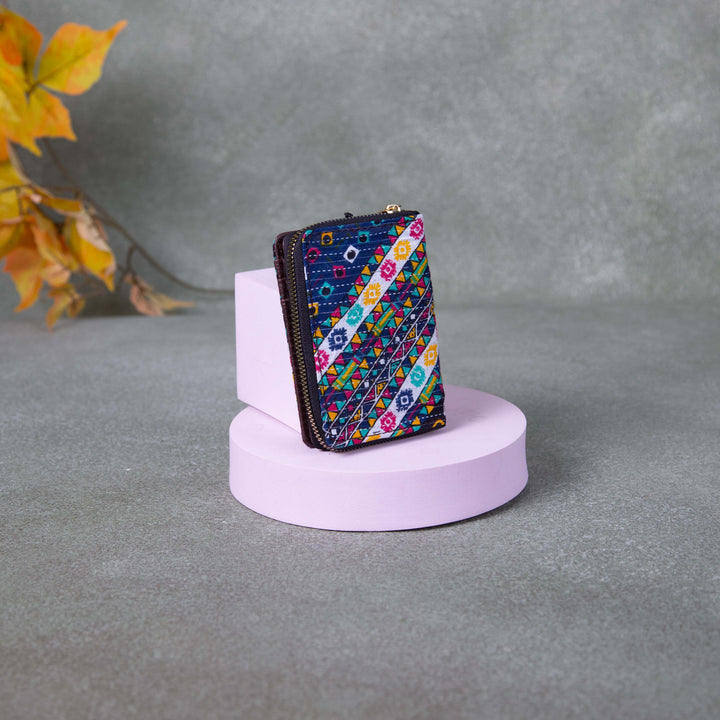 Handmade Wallets - Mini Multi-Colour with Small Triangle Design