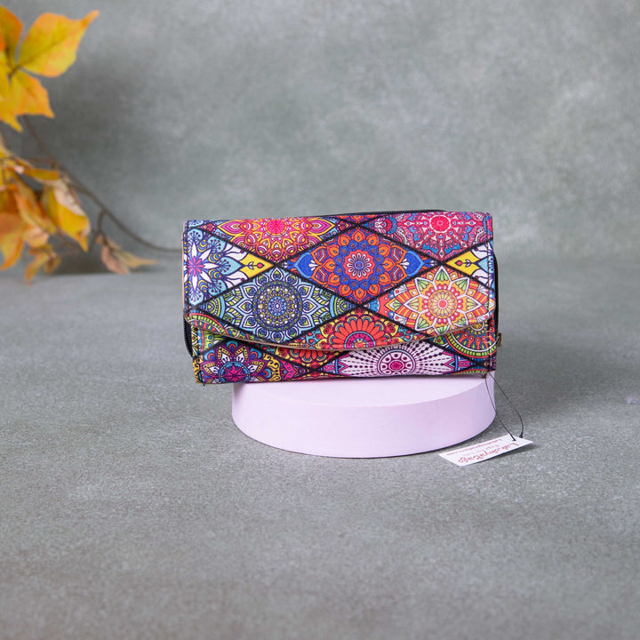 Handmade Wallets - Classic Multi-Colour with Big Diamond  Design