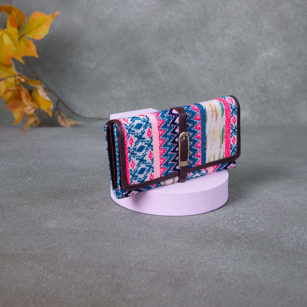 Handmade Wallets - Classic Pink Colour with Zig Zag Design