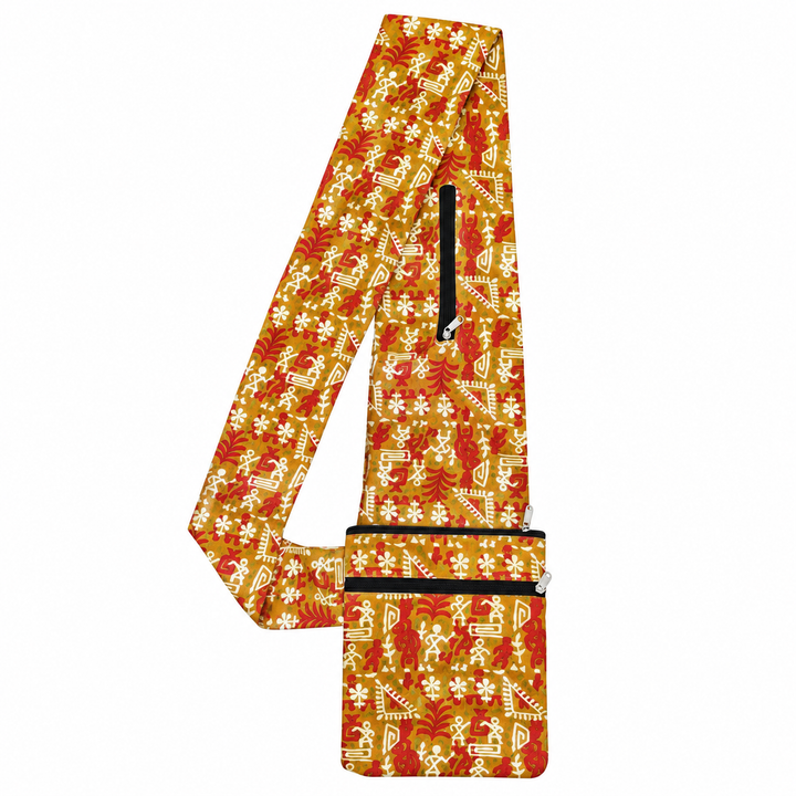 Pilgrim Bag - Mustard tribal print (Founder's Choice)