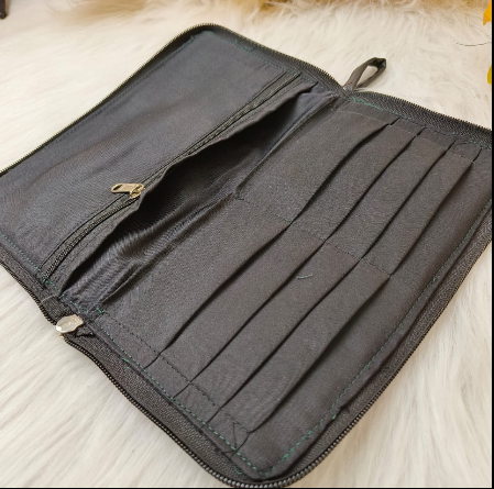 Utility Wallets black with fish print
