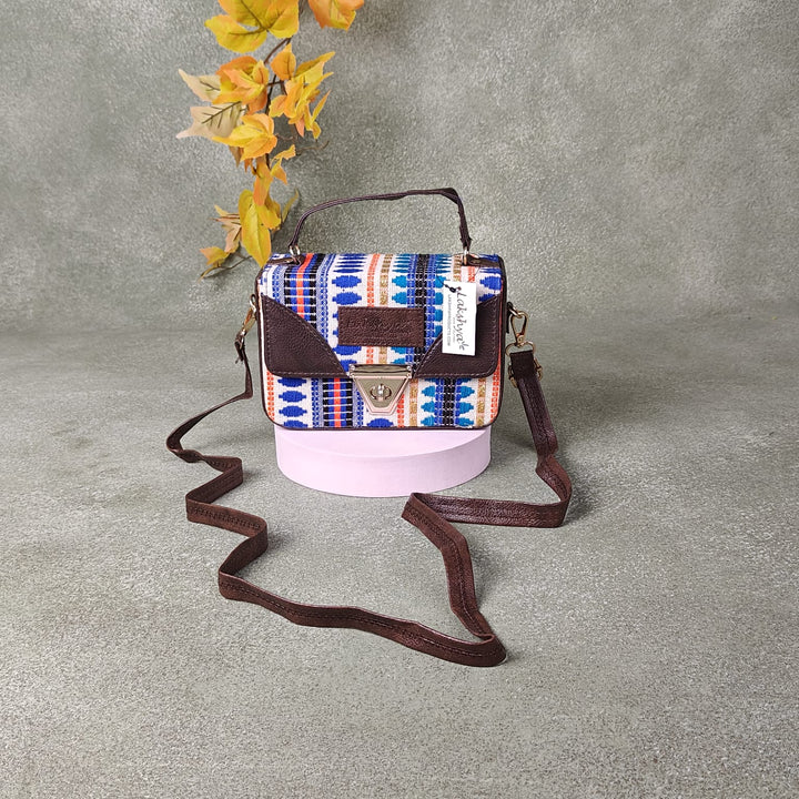 Cuboid Case Sling bags MultiColour Ikat Prints Design.