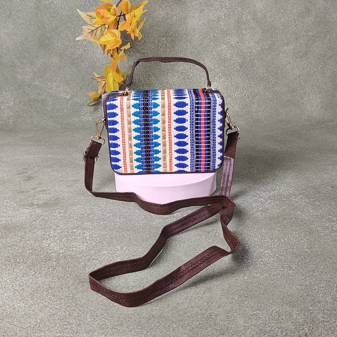 Cuboid Case Sling bags MultiColour Ikat Prints Design.