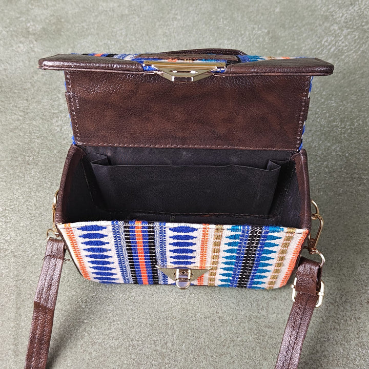 Cuboid Case Sling bags MultiColour Ikat Prints Design.