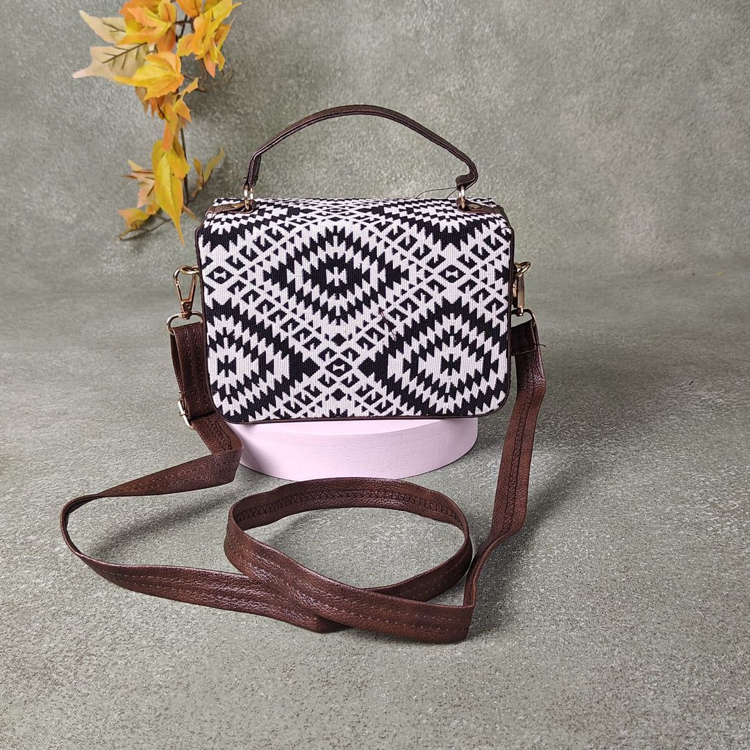 Cuboid Case Sling bags Greek Key Prints Design