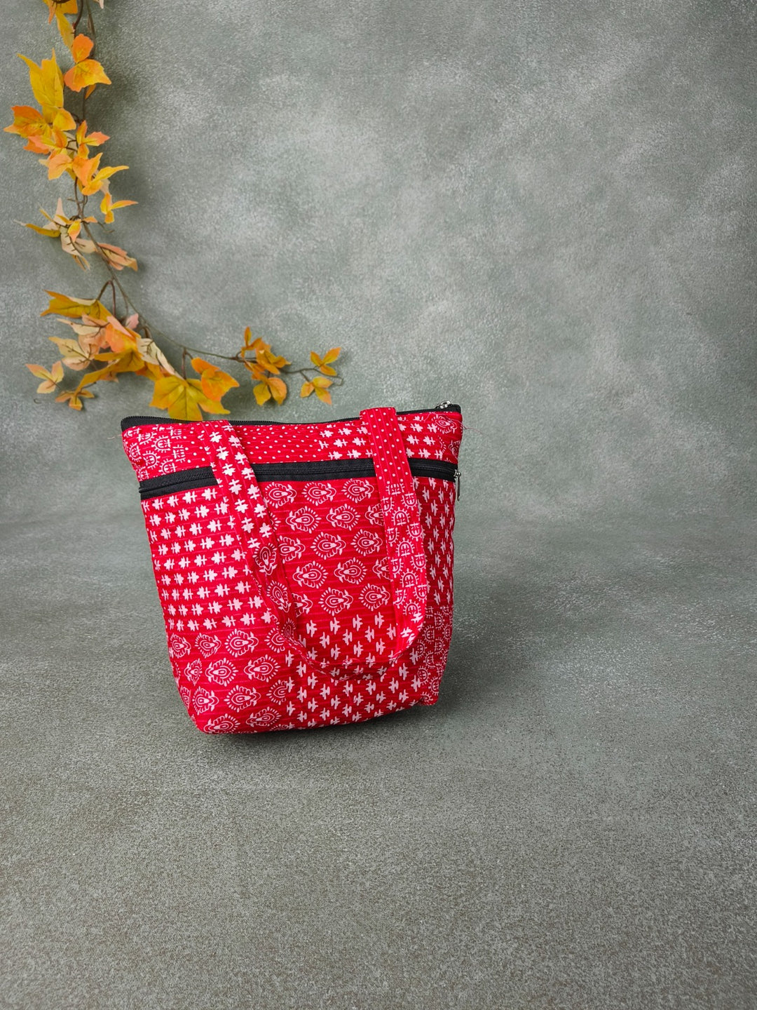 Small handbags Light Red Turkish Kilm Prints Design