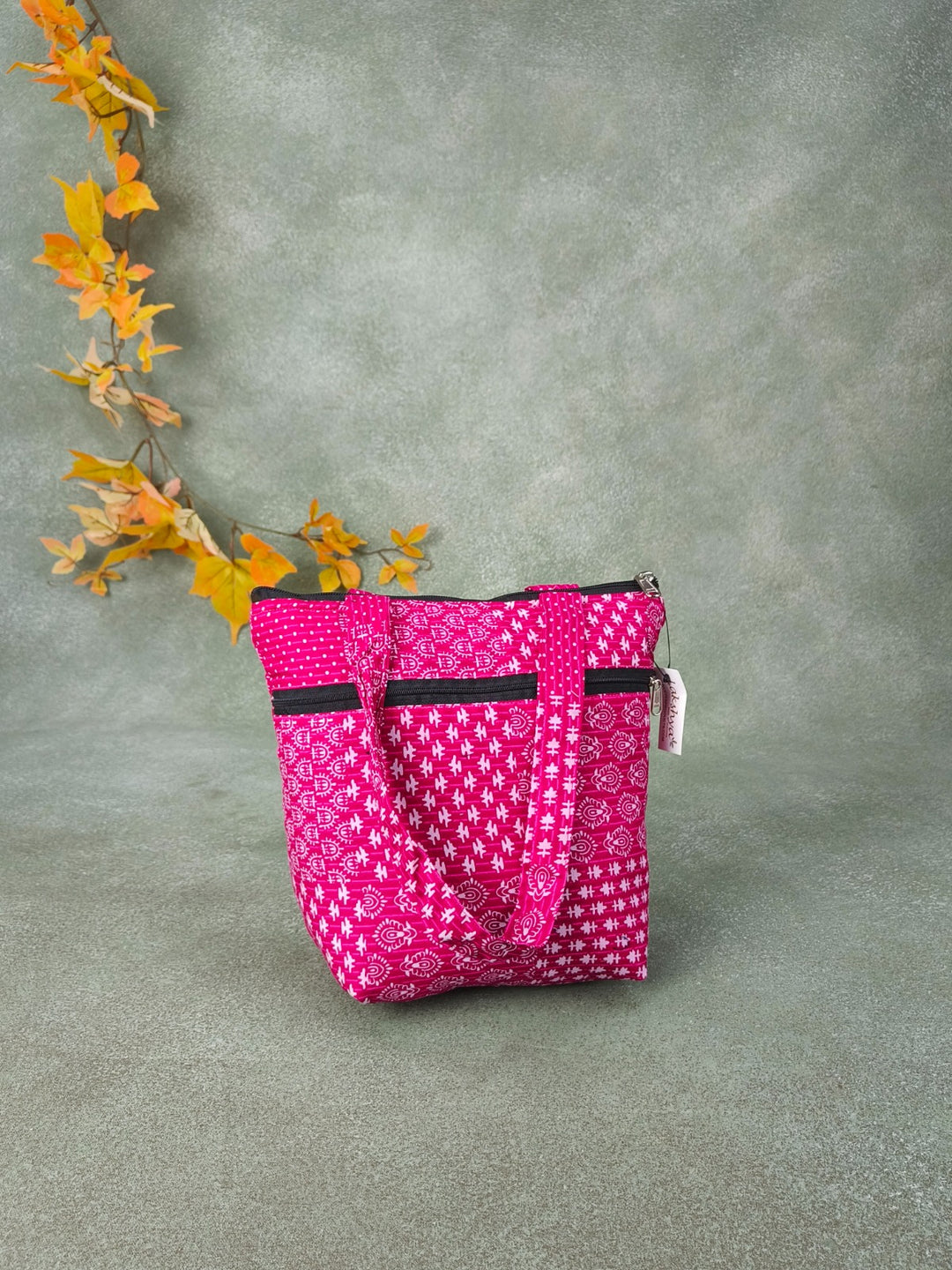 Small handbags Pinkish Turkish Kilm Prints Design