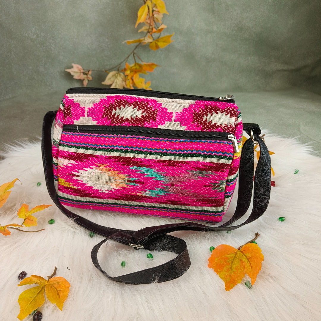 Lifestyle Sling Pink with White Graphic Prints Design