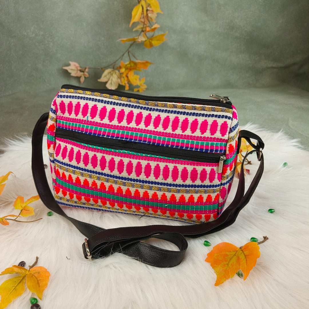 Lifestyle Sling Pink and Orange southwestern Prints Design