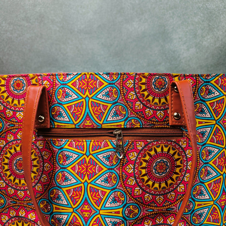 Go Special Tote Combo Set Turkish Multicolor Pattern