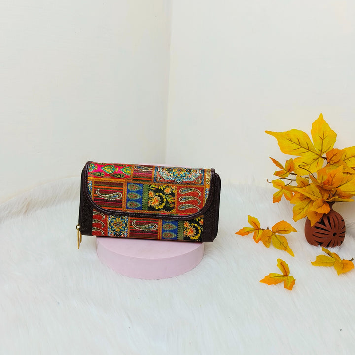 Handmade Wallets Dual Zip Multicolour African Prints Design