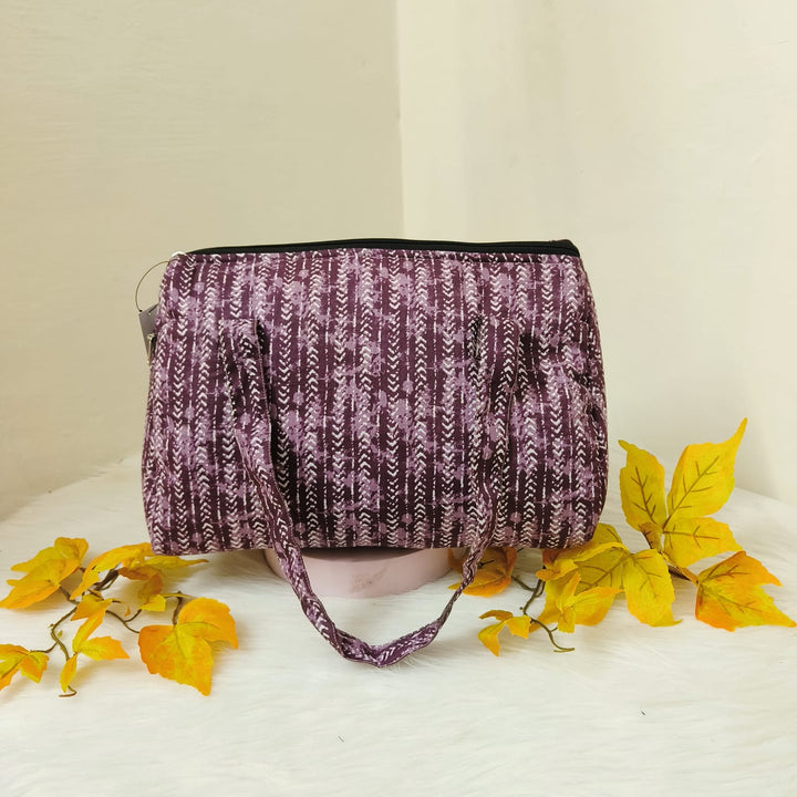 Barrel Handbags Grape Colour Line Design