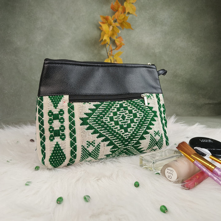 Boho Vanity White With Green Colour.