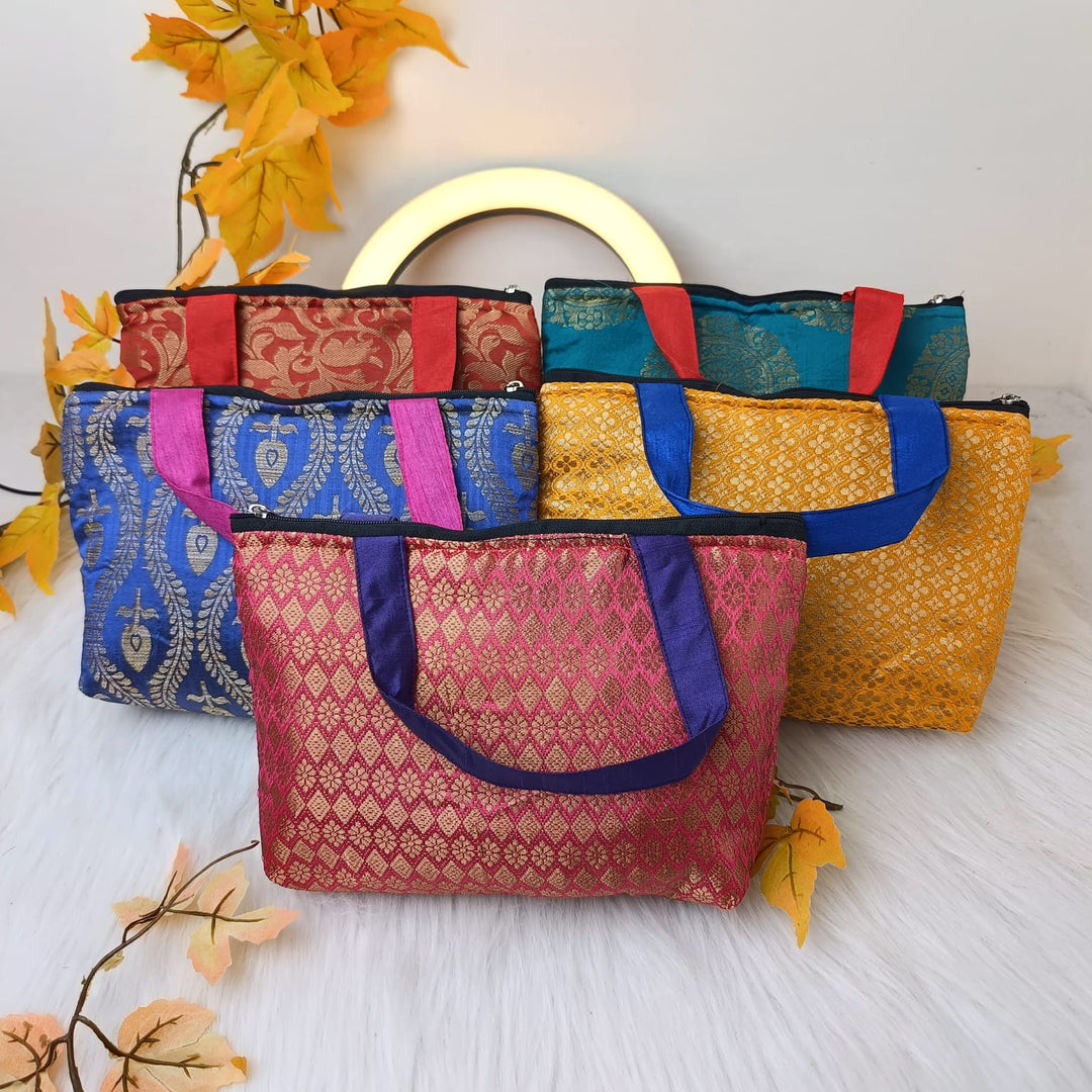 Banaras Silk Handy Bags- Bundle