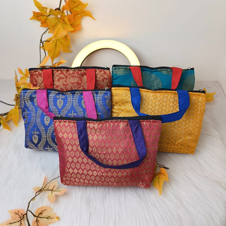 Banaras Silk Handy Bags- Bundle