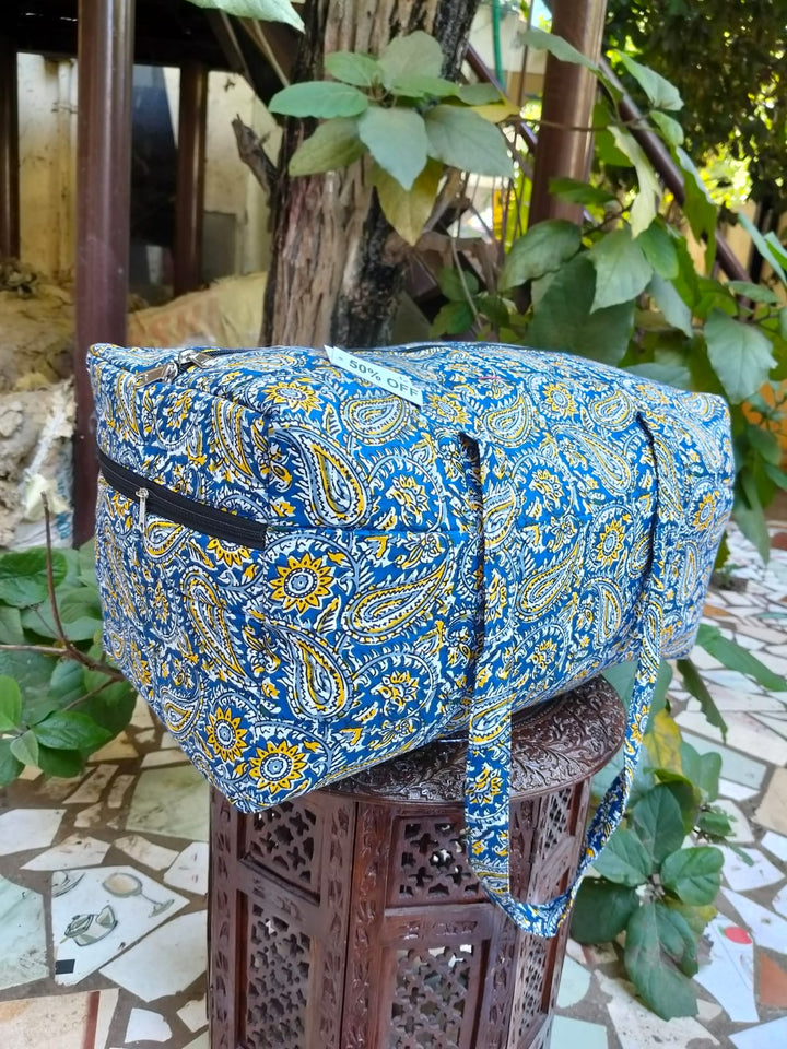 Rectangle Travel Bag Blue Traditional Mago designs