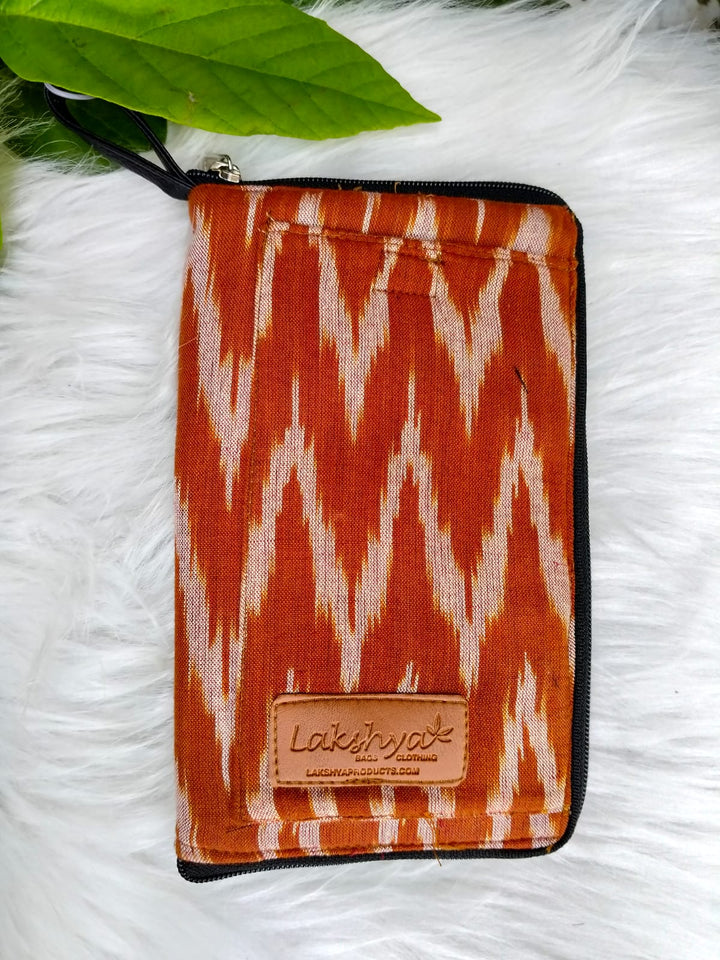 Utility Wallets Brown Ikat