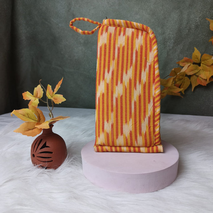 Phone Holder Orange Ikat