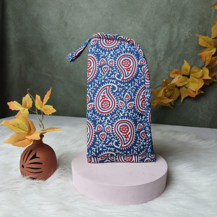 Phone Holder Blue Traditional Mango Print