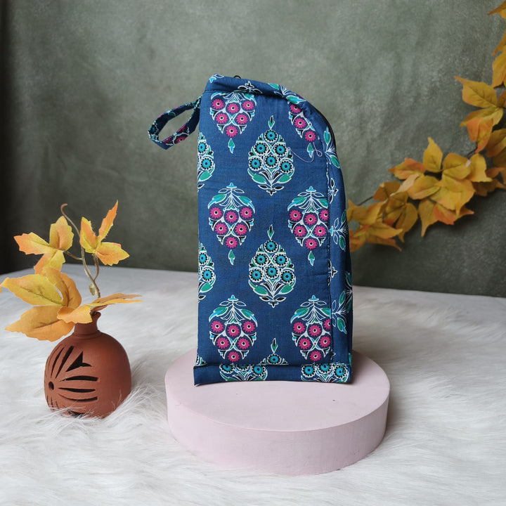 Phone Holder Blue floral print
