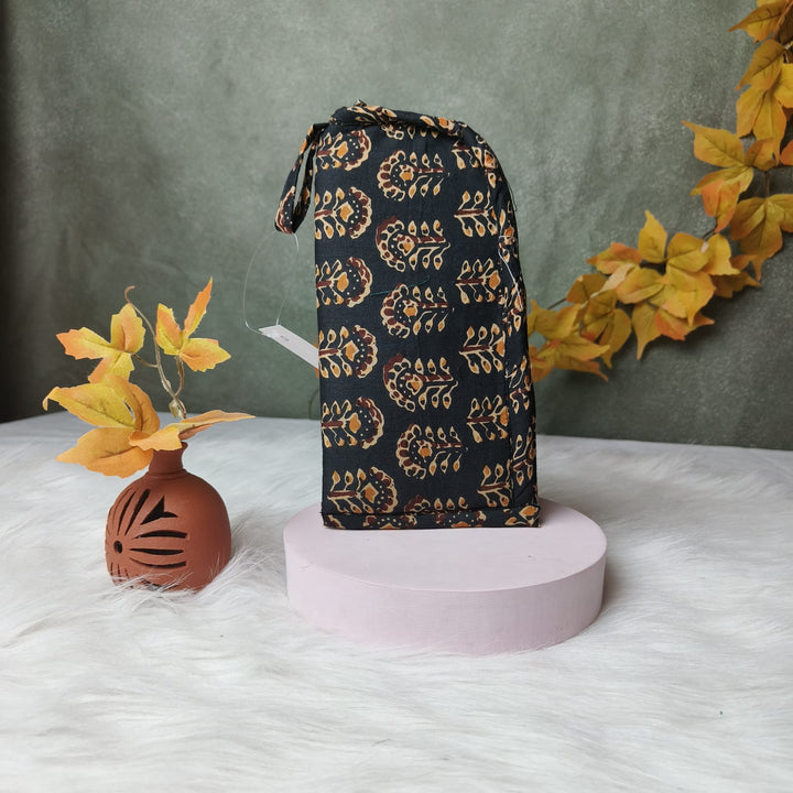 Phone Holder Black Jaipur Print