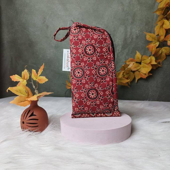 Phone Holder Rust Ethnic Print