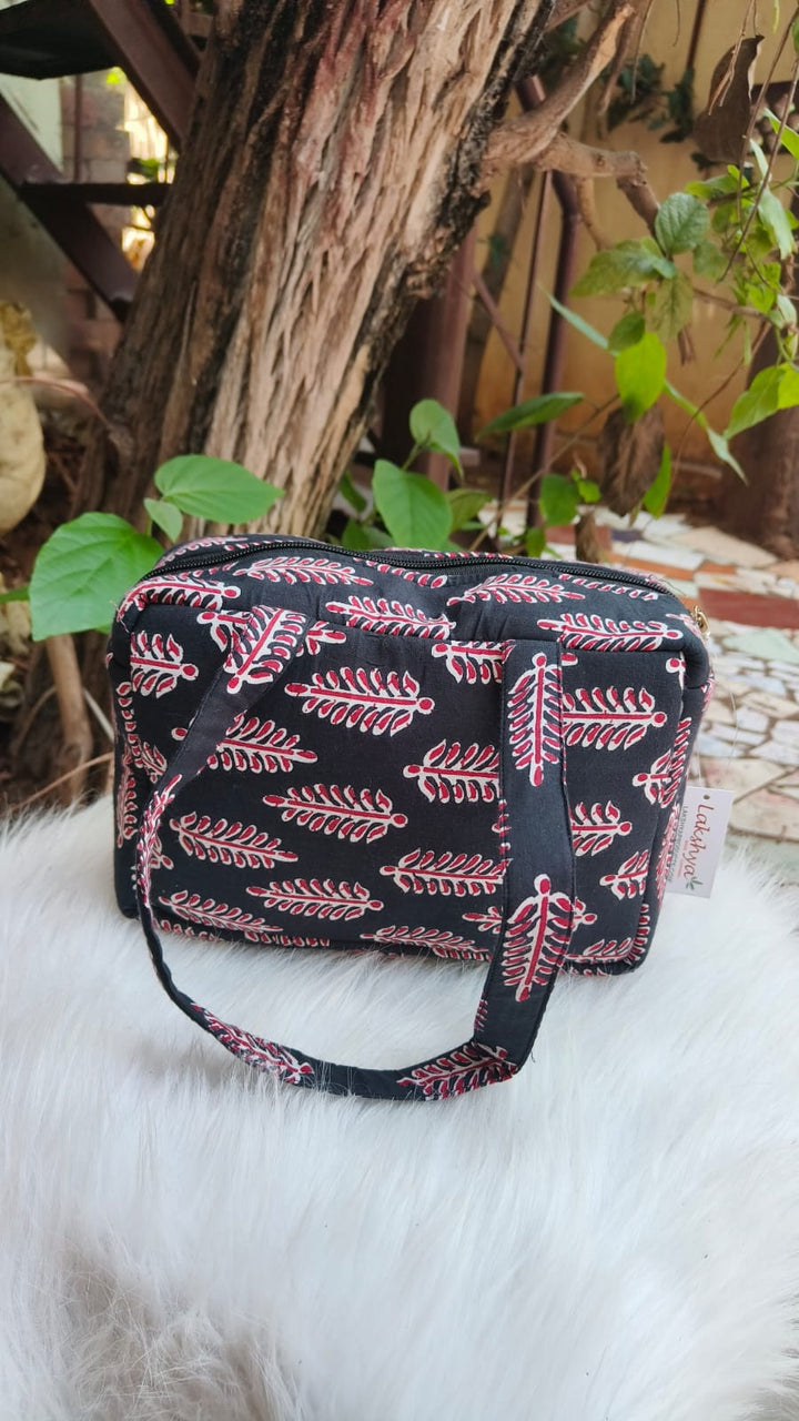 Water Proof Mini Lunch Bag Black Jaipuri