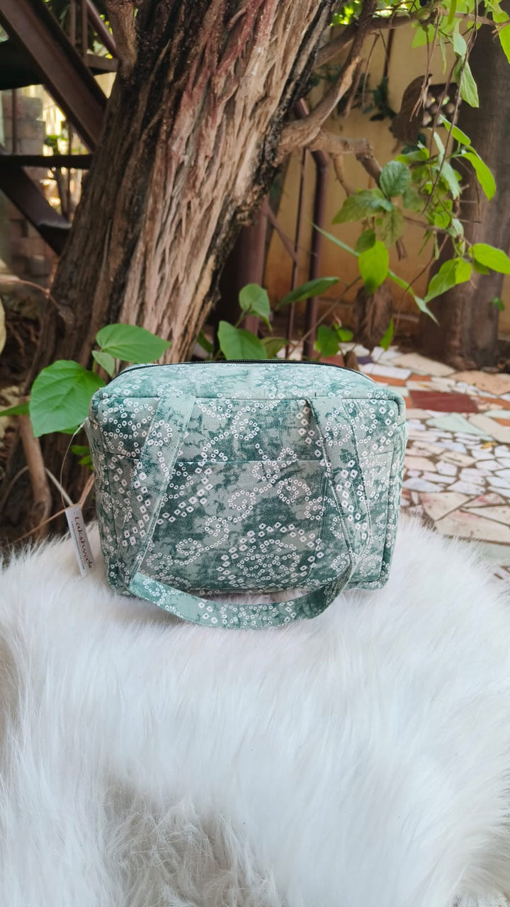 Water Proof Mini Lunch Bag Green Bandhini