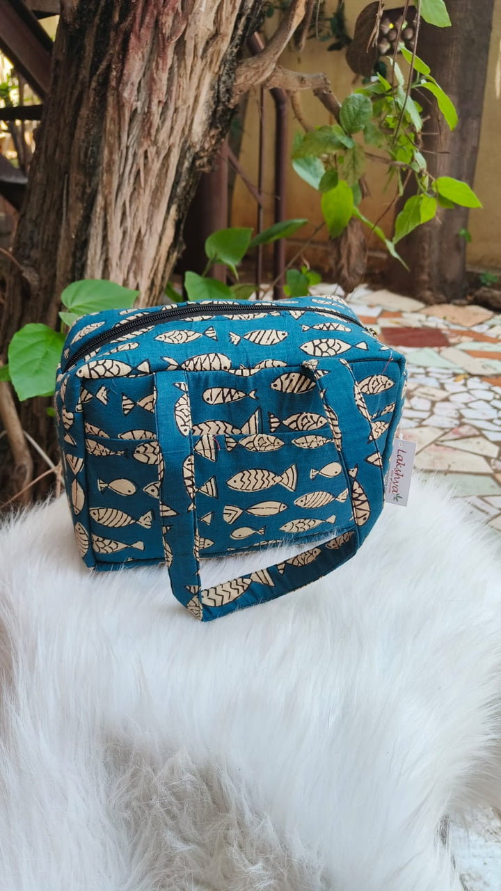 Water Proof Mini Lunch Bag Blue Fish