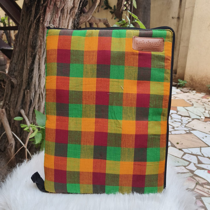 Lap and Doc Station Yellow Madras Checks