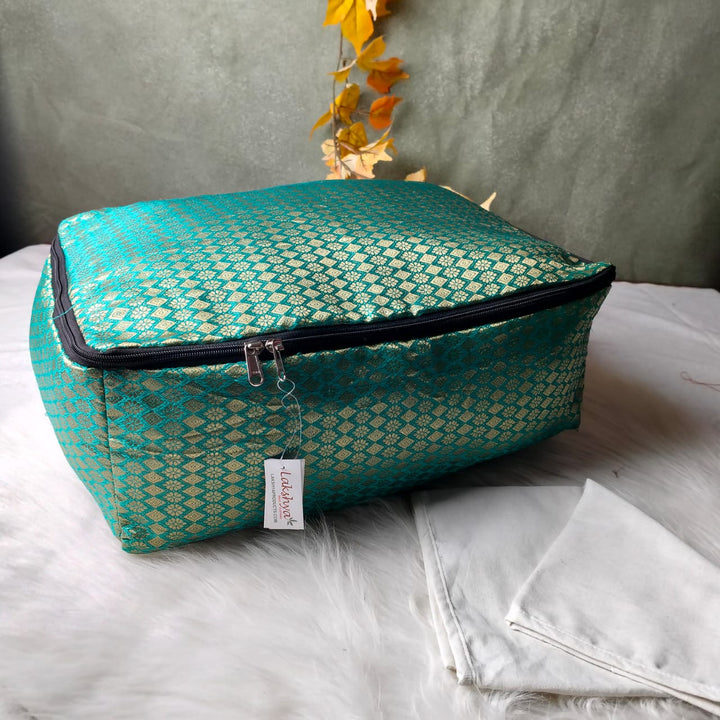 Saree Storage Bags Teal Weaves