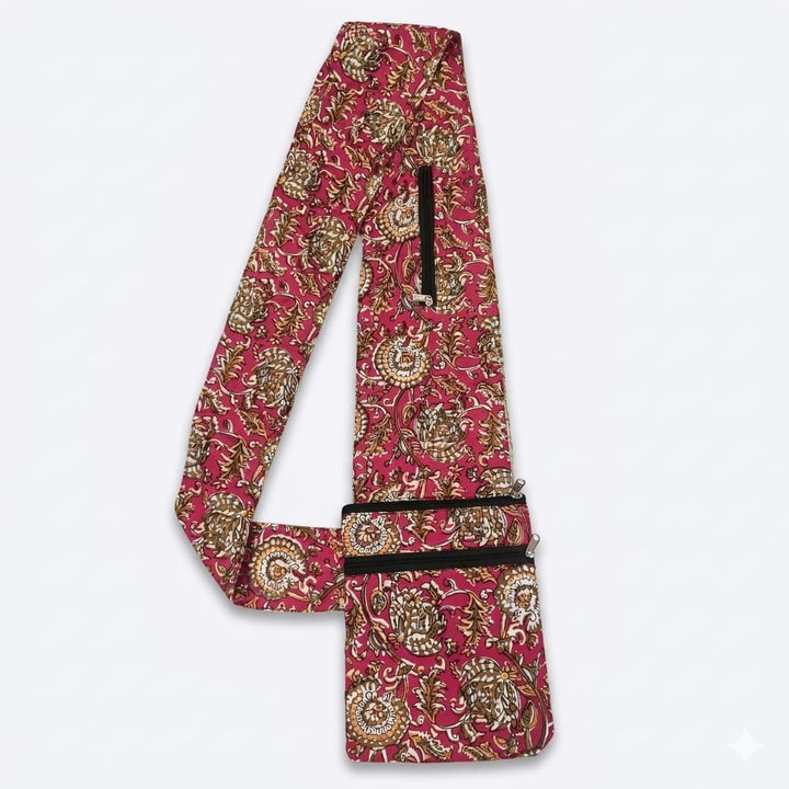 Pilgrim Bag -  red kalamkari print