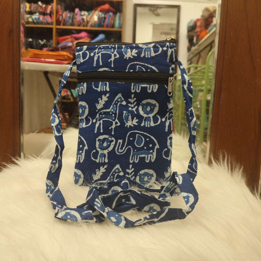 Daily Sling blue With Animal print