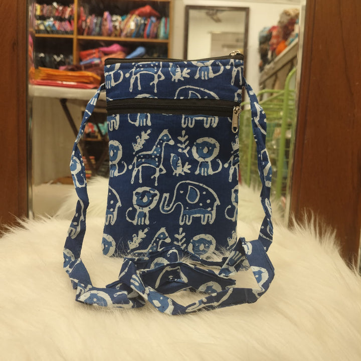 Daily Sling blue With Animal print