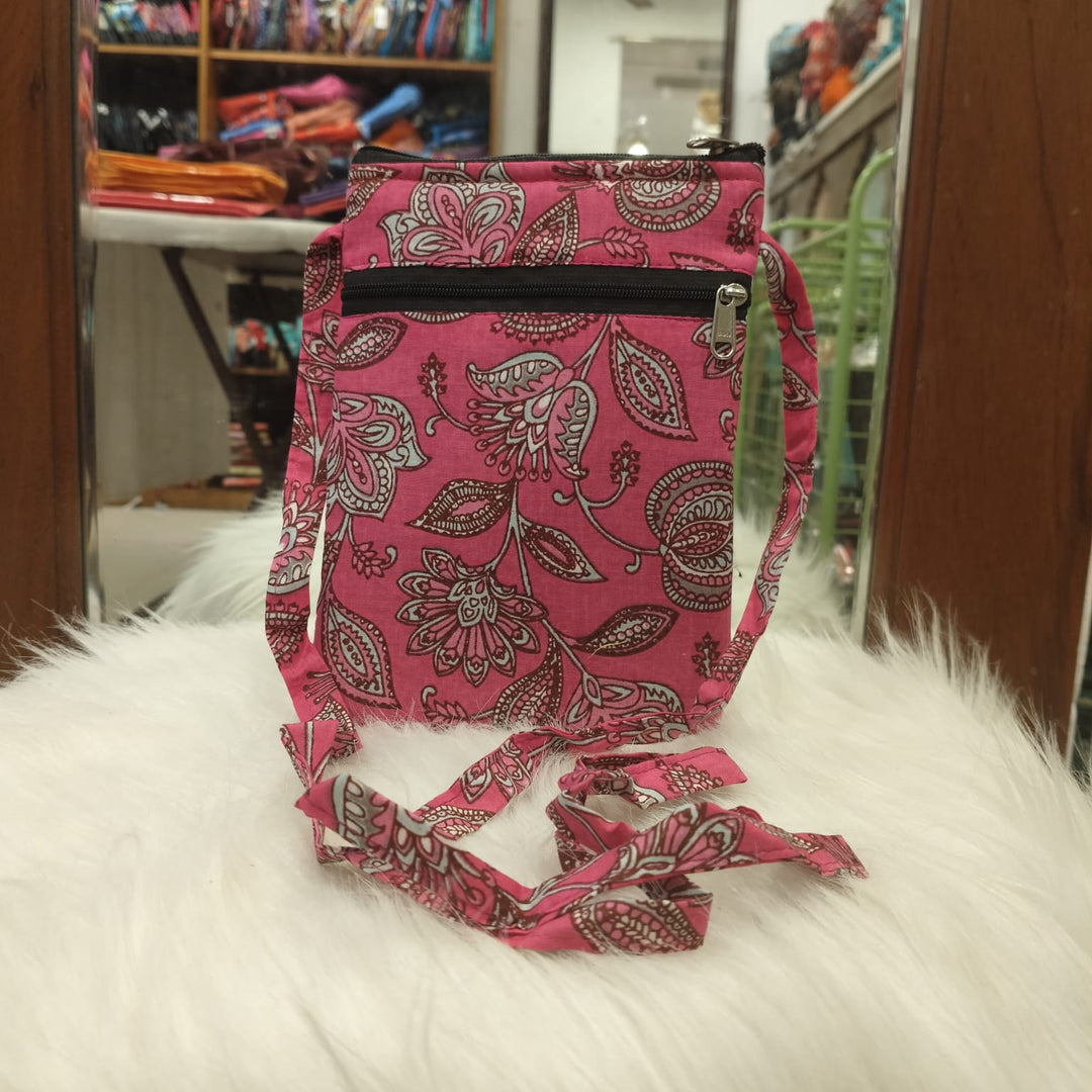 Daily Sling dark pink With  Flower Design