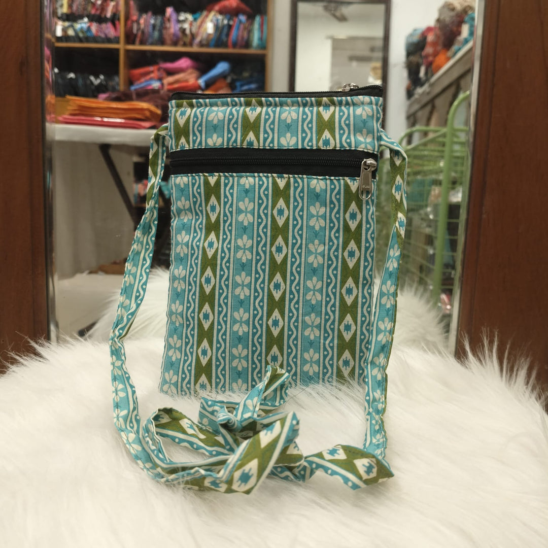 Daily Sling light Blue With White Diamond Design